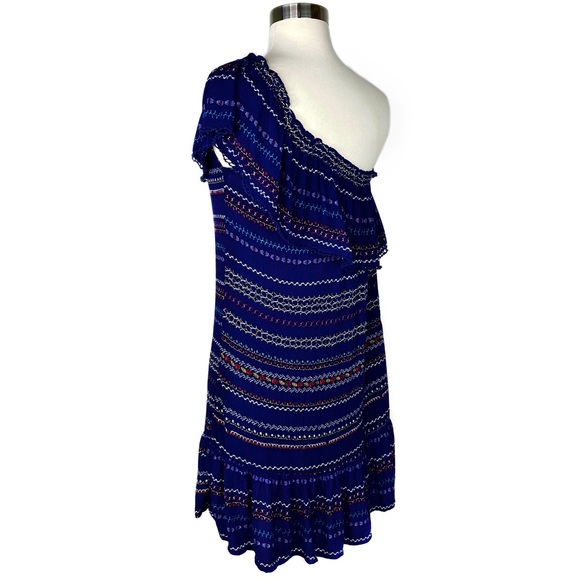 One Shoulder Ruffle Mini Dress - Picture 5 of 16